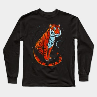 Tribal Tiger Long tail Long Sleeve T-Shirt